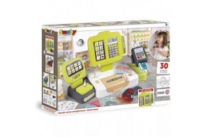 Smoby pénztárgép szett, 30 db - zöld