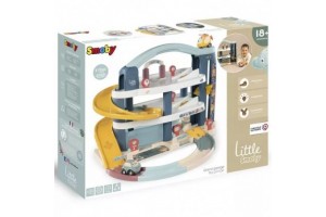 Little Smoby háromszintes liftes garázs 2 kisautóval
