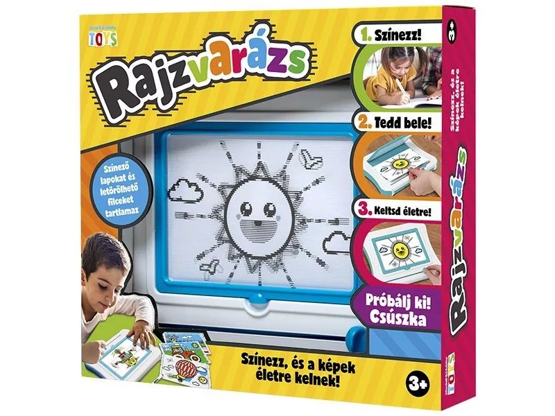 Rajzvarázs interaktív színező - mozgatós szett