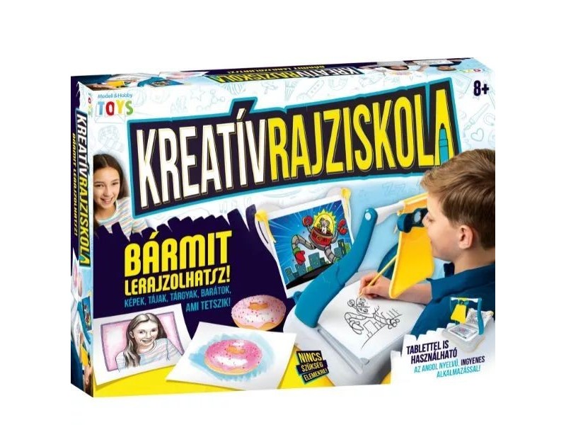 Kreatív rajziskola – hordozható rajzolós játék gyerekeknek
