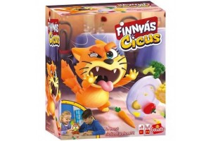 Finnyás Cicus társasjáték - morcos cica és zöldségek