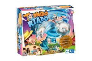 Tornádó riadó társasjáték – doboz és forgószél