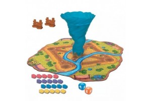 Tornádó riadó társasjáték – doboz és forgószél