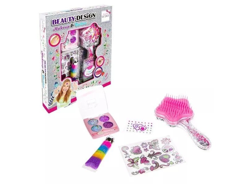 Lukky csillámos smink- és tetoválószett