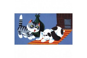 Rosszcsont cica és Benci kalandjai — diafilm borító