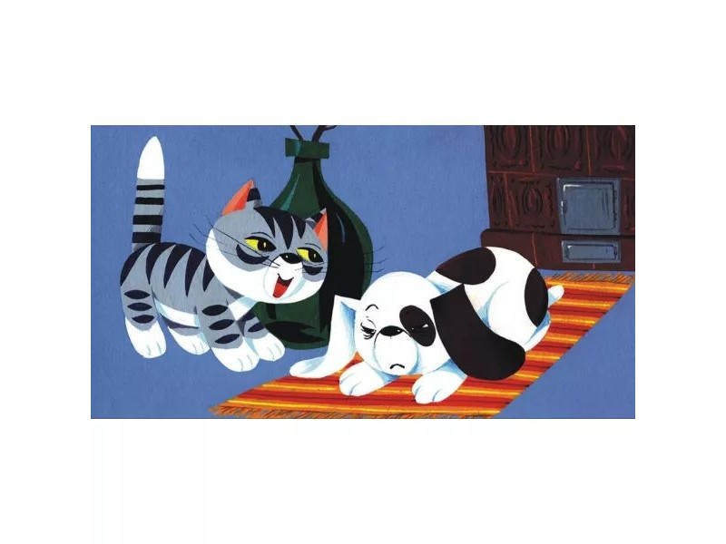 Rosszcsont cica és Benci kalandjai — diafilm borító