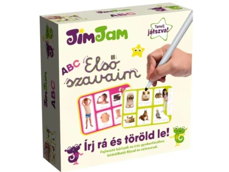 JimJam: Írj rá és töröld le! — 16 törölhető gyakorlótábla
