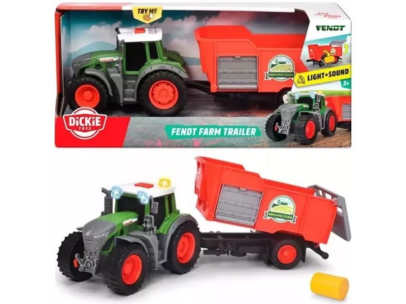 Dickie Fendt 939 Vario traktor utánfutóval, hang és fény