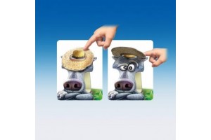 Less és fuss társasjáték — erdei állatok és farkas