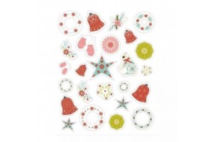 Auzou karácsonyi papírdekoráció készlet — díszek és matricák