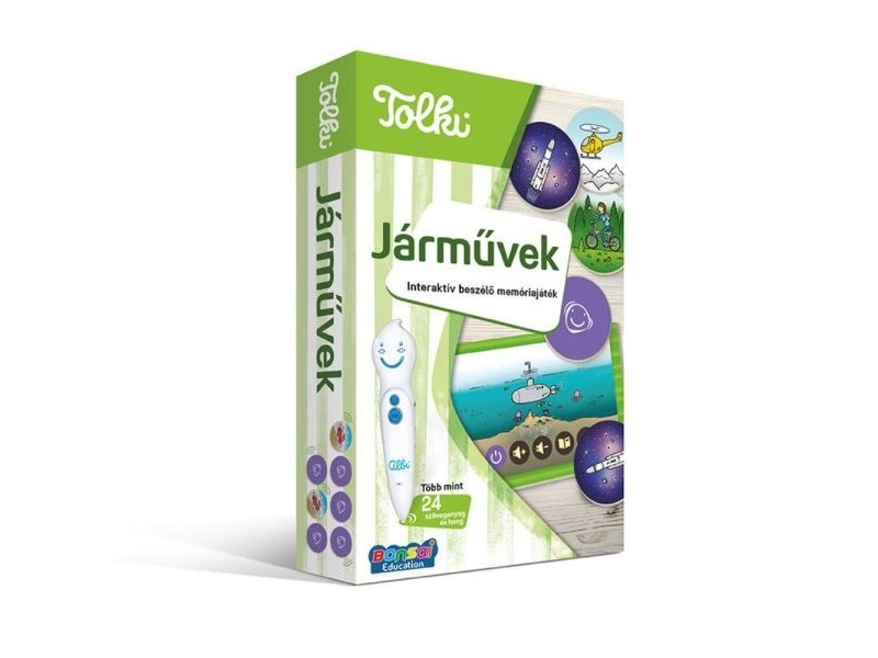 Tolki memóriajáték — Járművek (elektronikus toll nélkül)