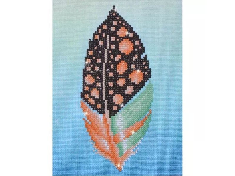 Diamond Dotz - Színes madártoll gyémántszemes kirakó