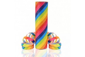 Csíkos szerpentin (18 x 4 m) - vidám party dekor