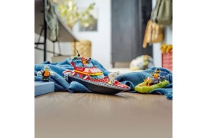LEGO City Tűzoltóhajó 60373 - tűzoltóhajó és motorcsónak