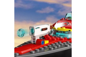 LEGO City Tűzoltóhajó 60373 - tűzoltóhajó és motorcsónak