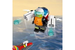 LEGO City Tűzoltóhajó 60373 - tűzoltóhajó és motorcsónak