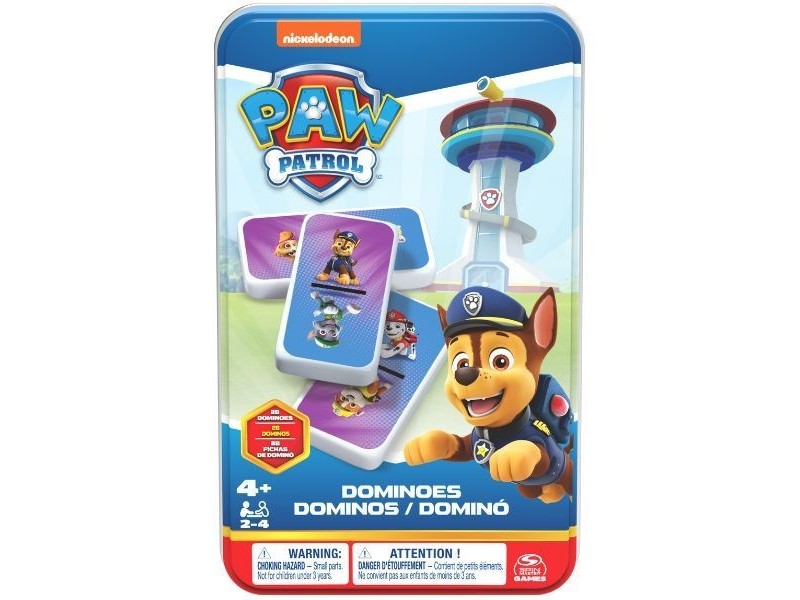 Mancs őrjárat dominó készlet – 28 db, tárolódobozzal