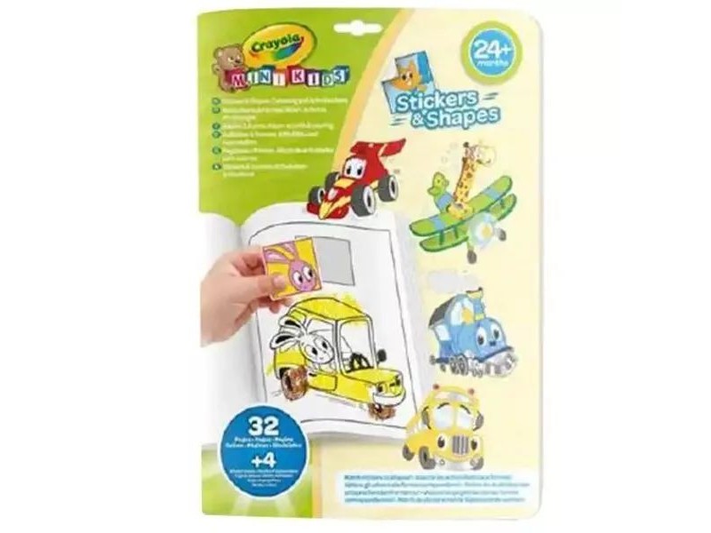 Crayola Mini Kids matricás foglalkoztató – Járgányok