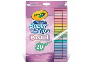 Crayola SuperTips pasztell 20 db kimosható filctoll készlet