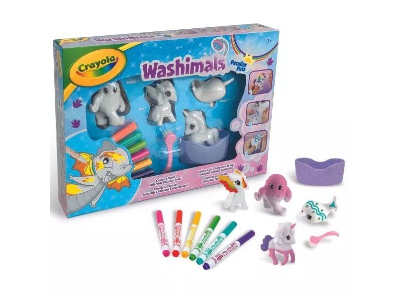 Crayola Washimals Állatkornis – 4 mosható figura