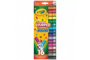 Crayola Mini mintázó filctoll készlet – 16 db, színes nyomdák