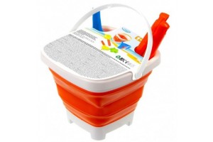 Homokozószett összecsukható vödörrel, tengeri csillag