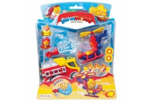 SuperThings tűzvész játék: 2 figurás készlet, tűzoltóautó