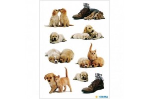Herma kutyakölykök és cicák matricacsomag