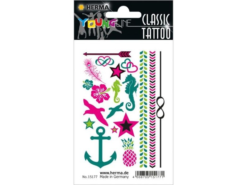 Herma lemosható tetoválás lányoknak