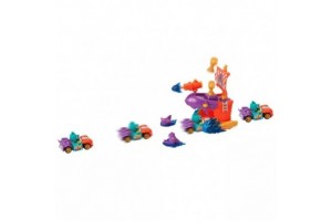 T-Racers: Kalóztámadás cápákkal játékszett - versenyautó