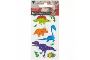Vidám kis dinók — lemosható tetováló matricák