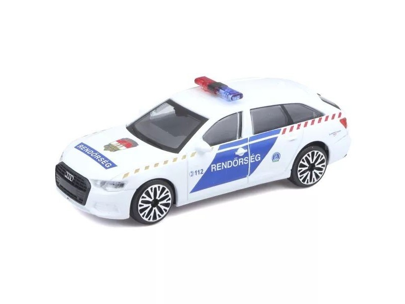 Bburago Audi A6 Avant magyar rendőrautó 1:43