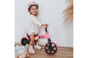 Y Velo Junior futóbicikli, rózsaszín