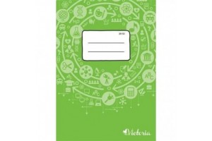 Victoria Circle A5 sima füzet - vidám minták