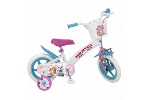 Toimsa Mancs őrjárat 12-es gyerekkerékpár, fehér-rózsaszín