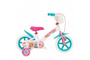 Toimsa Mancs őrjárat 12-es gyerekkerékpár, fehér-rózsaszín