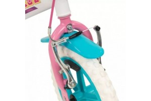 Toimsa Mancs őrjárat 12-es gyerekkerékpár, fehér-rózsaszín