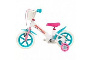 Toimsa Mancs őrjárat 12-es gyerekkerékpár, fehér-rózsaszín