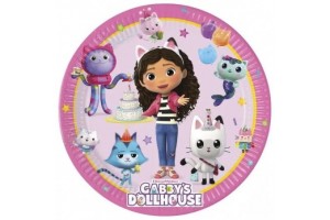 Gabi babaháza papírtányér 23 cm, 8 db