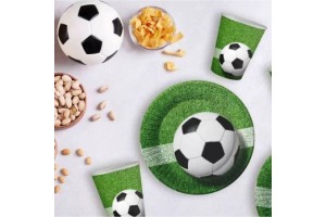 Focilabda mintás papírpohár 200 ml, 6 db