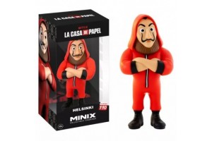 Minix Helsinki figura 12 cm – piros kezeslábas, levehető maszk