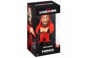 Minix Helsinki figura 12 cm – piros kezeslábas, levehető maszk