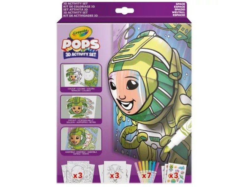Crayola POPs 3D foglalkoztató – Űrutazás