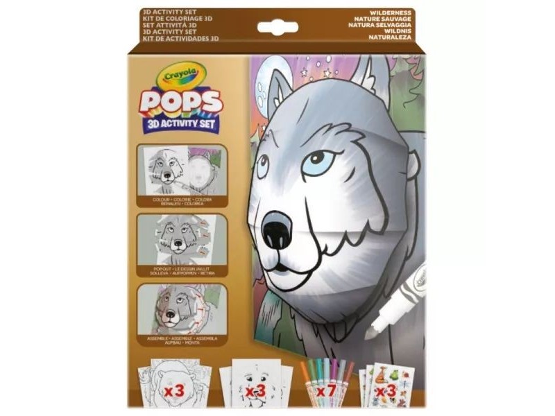 Crayola POPs 3D foglalkoztató – Vadon, 3 kép