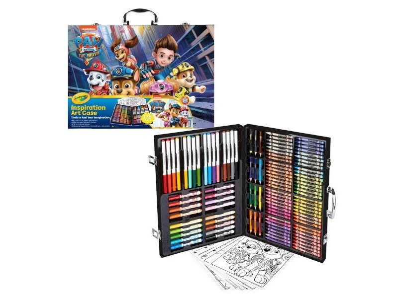 Crayola Mancs őrjárat 128 db rajzkészlet - csatos bőrönd