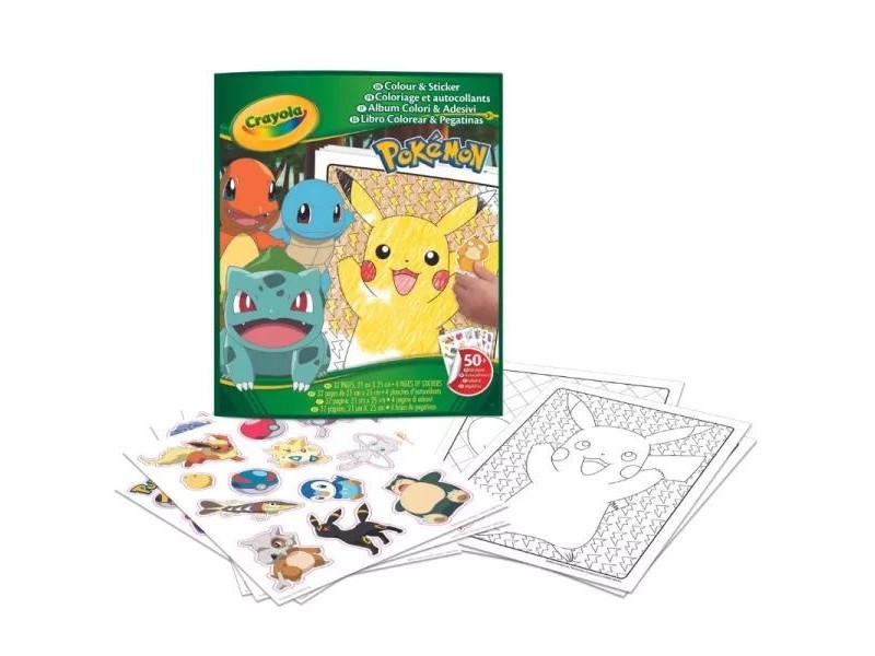Crayola Pokémon színező és matricák