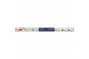 Virág és madárka mintás papírasztal futó, 200 cm