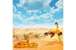 Klixx Creaturez – Skorpió figura, mozgatható és kattogtatható