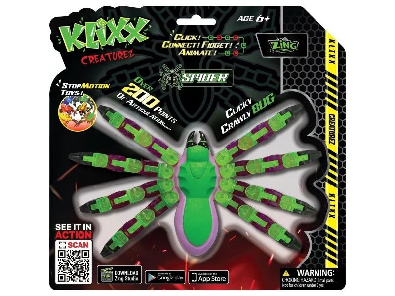 Klixx Creaturez Pók - mozgatható figura