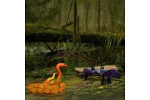 Klixx Creaturez Piton – mozgatható gyűjthető figura